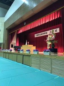 桂中学校入学式